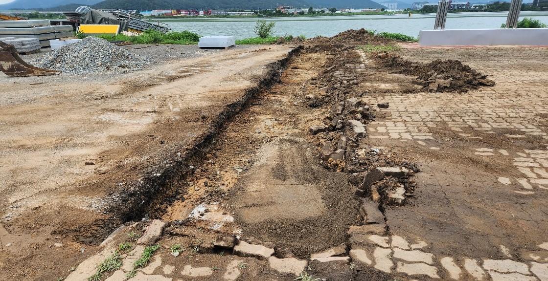 포장경계석 설치